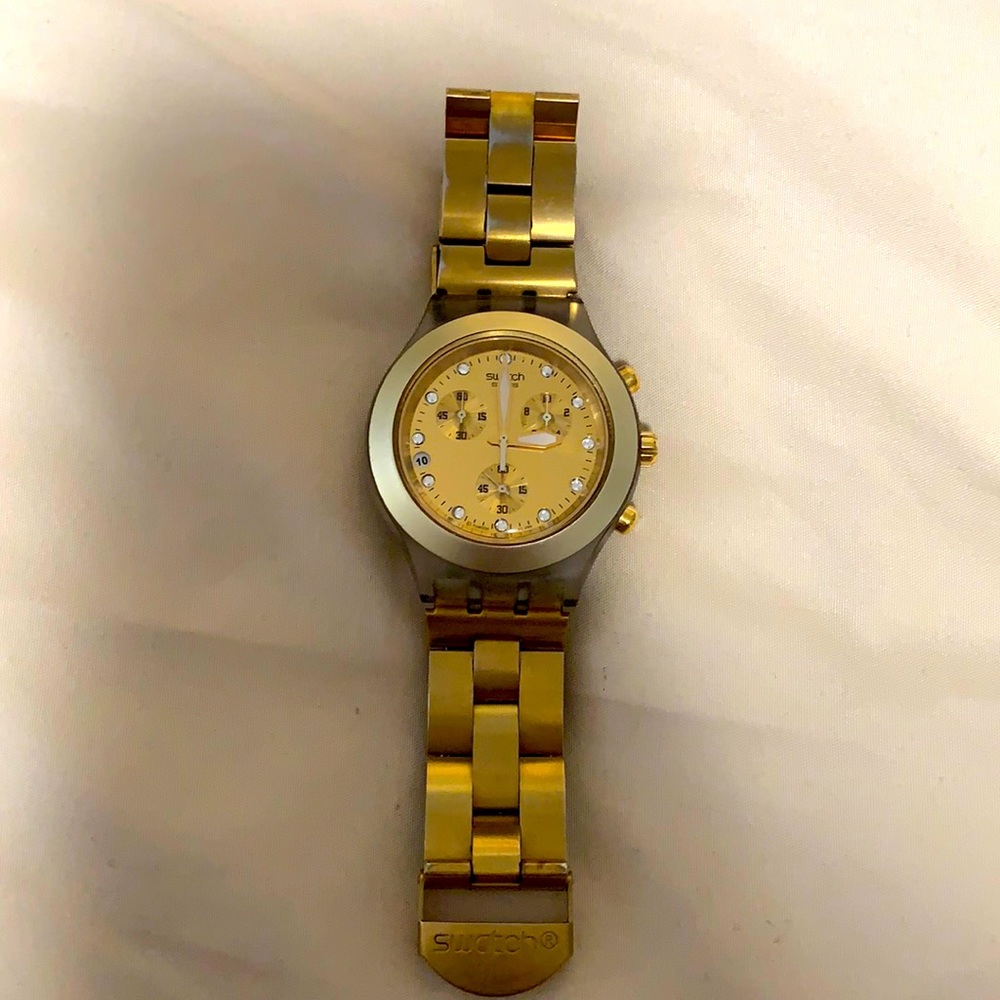 Swatch Swiss Gold Watch